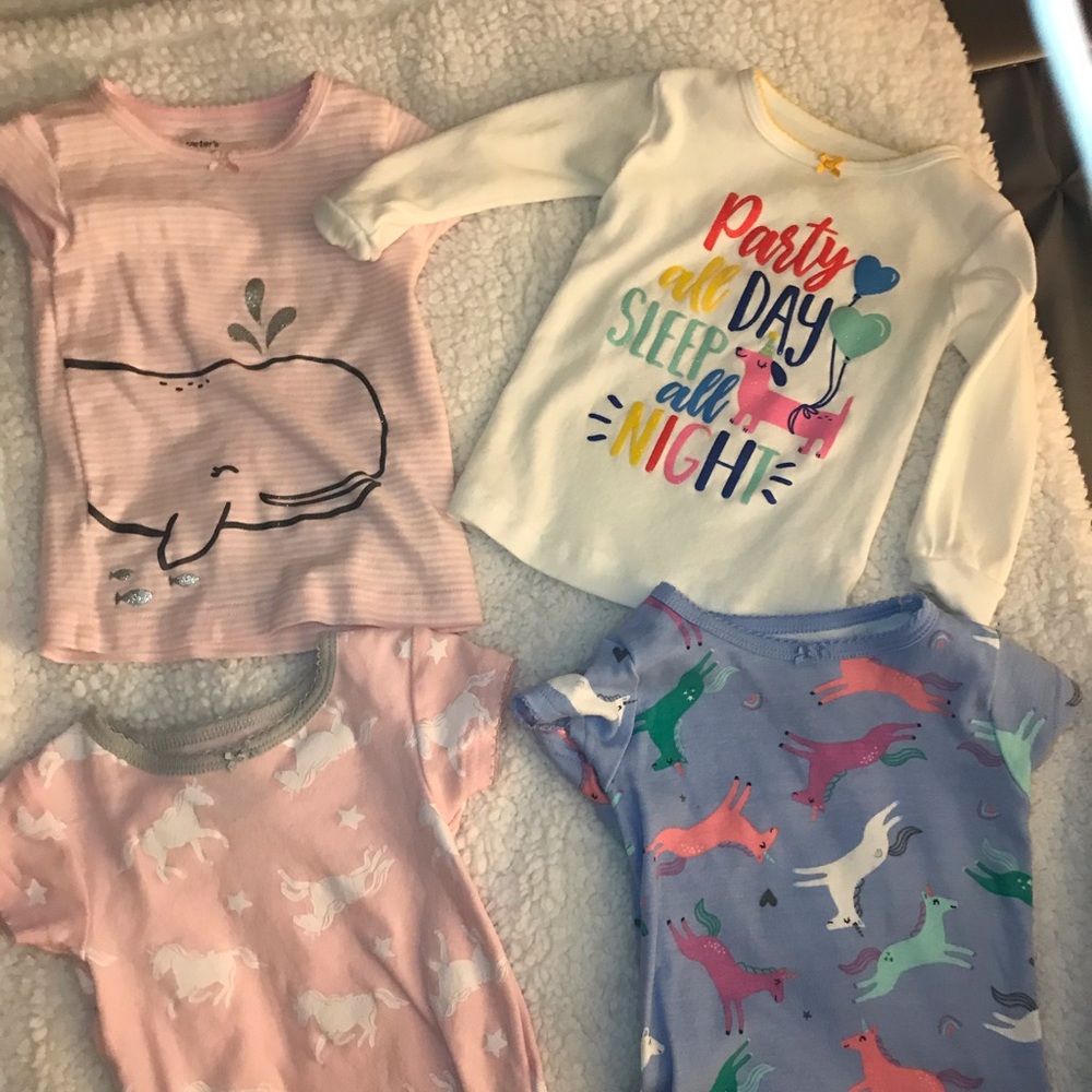 Babygirl pajama shirt bundle